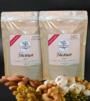 Instant Vital Roots Talbina powder in two value packs, made with 25% dry fruits and seeds, sugar-free and preservative-free, perfect for a quick Barley Porridge or Talbina Recipe.