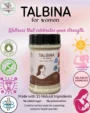 Vital Roots Talbina for Women jar with illustrated omega-3, calcium, vitamin D, women's wellness and motherhood symbols.